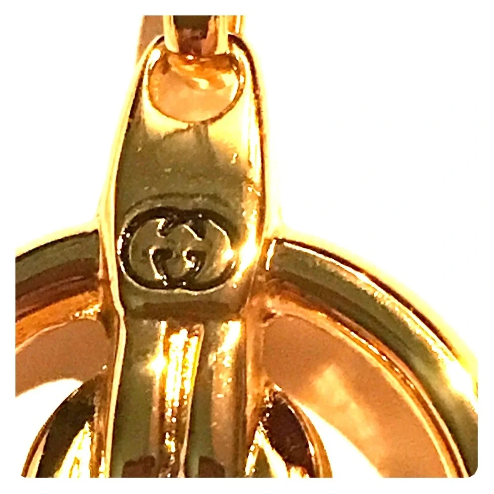 Gucci Gold Tone Key Holder